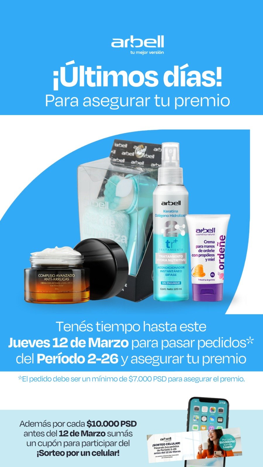 ¡Asegurá tu premio!