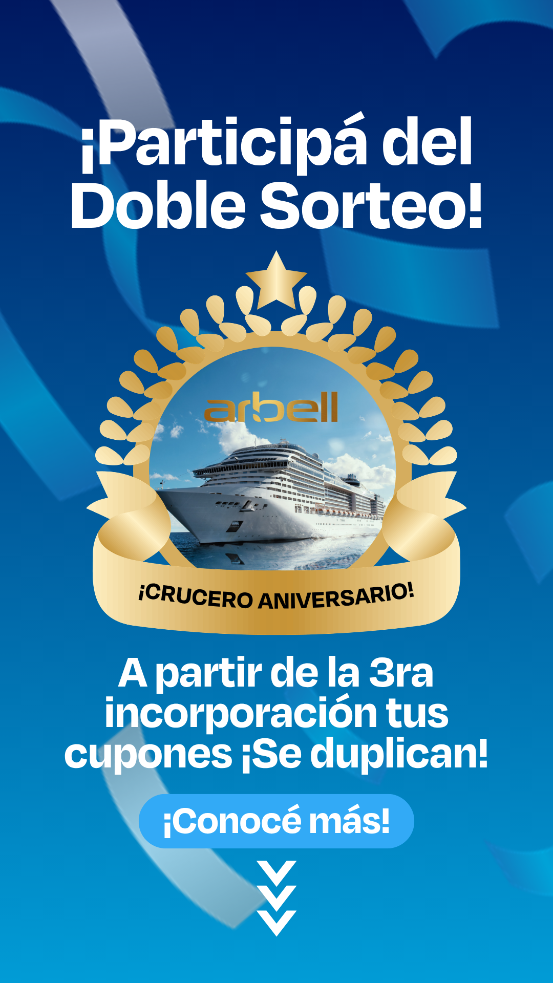 ¡Viajá en el Crucero Aniversario!